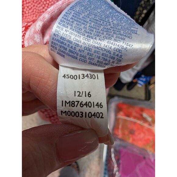 90s Y2K Tommy Hilfiger Red Ditsy Floral Print Preppy Polo Mini Dress XS - Picture 7 of 8